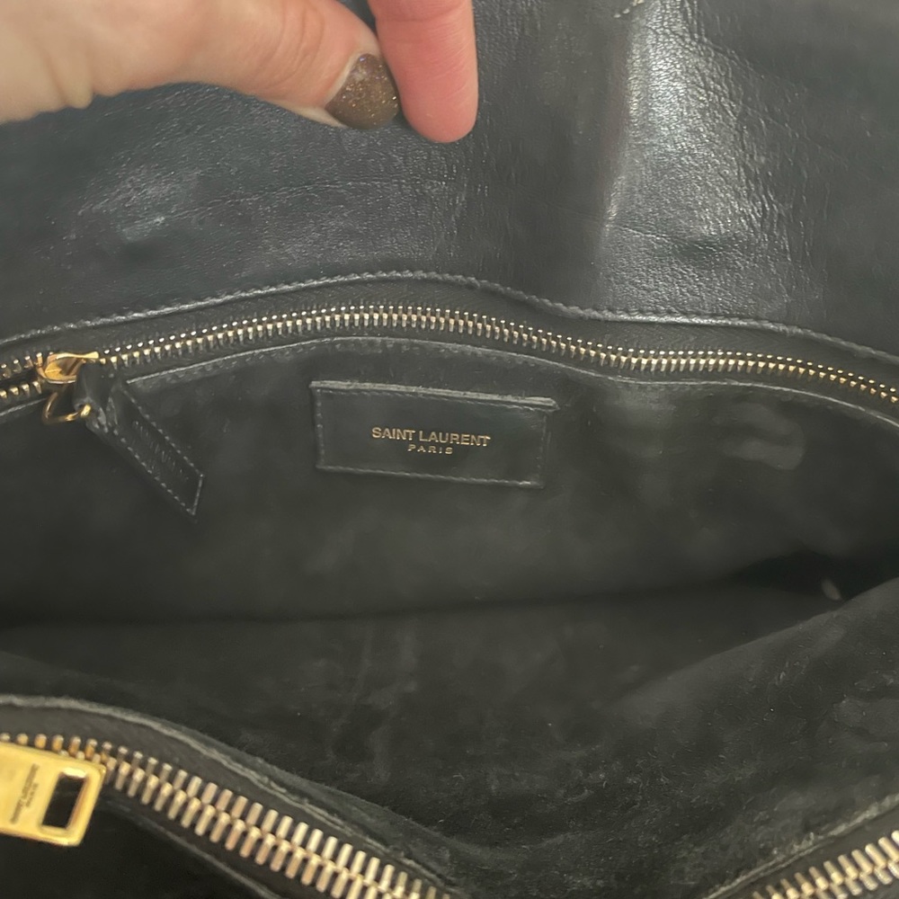 small sac de jour tote black saint laurent with duster - Picture 2 of 7